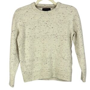 LACHLAN British Inspired Merino Wool Blend Donegal Fleck Sweater - Medium